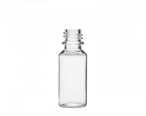 20 ml PET-Flasche aus formstabilem Kunststoff mit 18 mm Gewinde