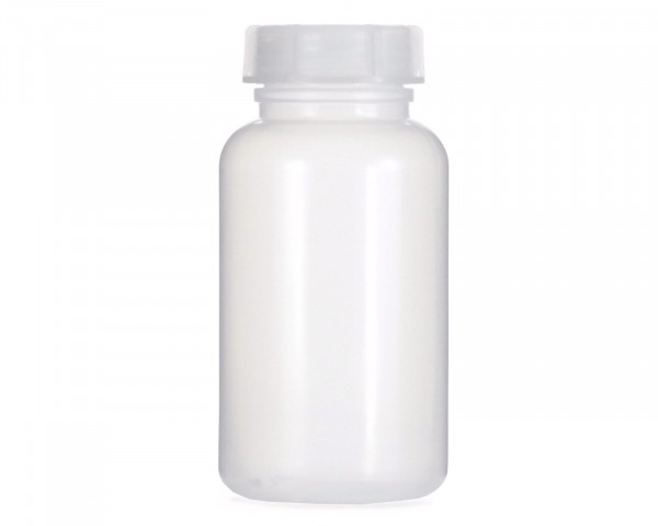 500 ml Wide neck bottle with screw cap, chemical bottle, laboratory bottle LDPE, natural colour