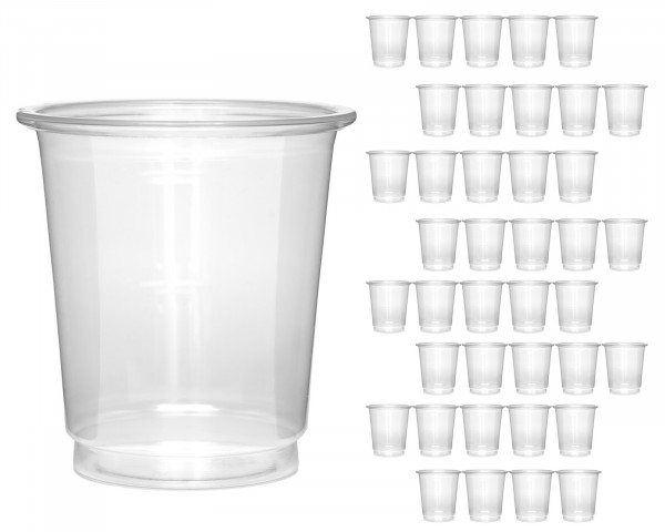 Reusable cups 40 ml, polyethylene terephthalate plastic cups, mixing cups (40 pcs.)