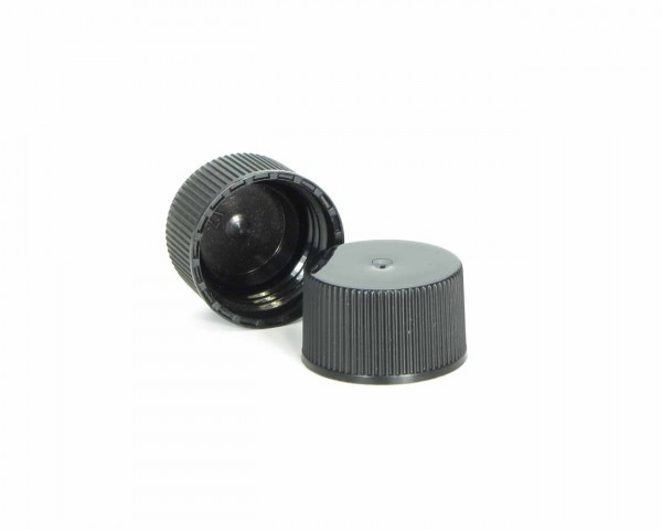 Screw cap for plastic bottle, black