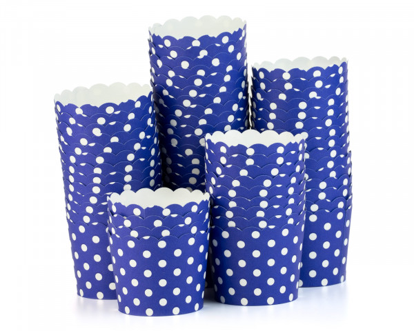 60x stabile Muffin-, Cupcakes Förmchen mit 140 ml Füllvolumen aus FSC Papier mit PET Beschichtung Türkis