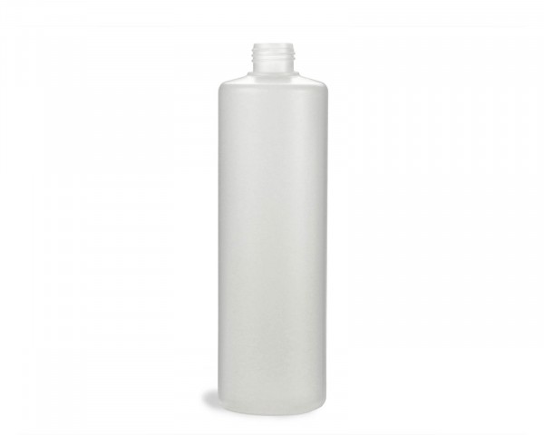 500 ml round bottle with 25 mm thread made of HDPE