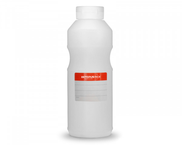 1x Squeeze bottles, ketchup bottles 500 ml with white ketchup cap and labelling labels