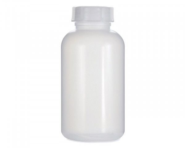 2000 ml Wide neck bottle with screw cap, chemical bottle, laboratory bottle LDPE, natural colour