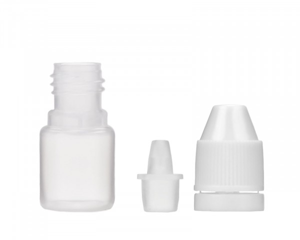 Tropfflasche 3 ml aus LDPE, G13, Plastikflasche mit Tropfverschluß