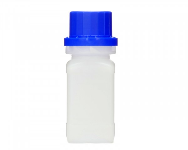 50 ml Wide neck bottle with screw cap, chemical bottle, laboratory bottle HDPE, natural colour