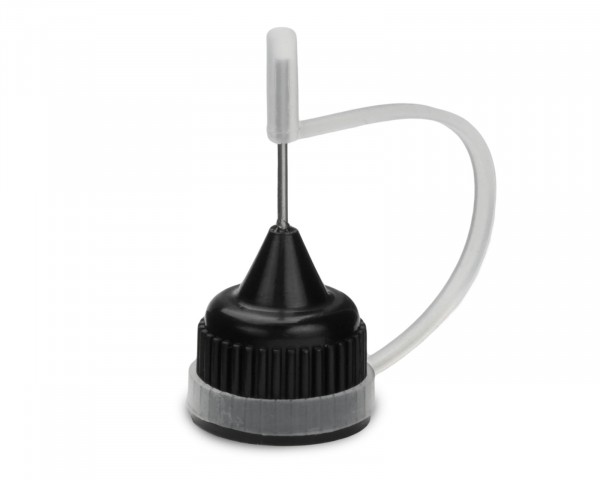 Needle cap for LDPE bottle, black