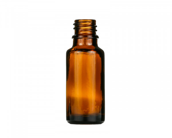 20 ml amber glass bottle with 18 mm thread