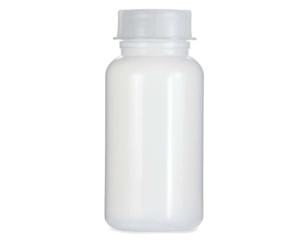 1000 ml Weithalsflasche mit Deckel, naturfarben, rund, G