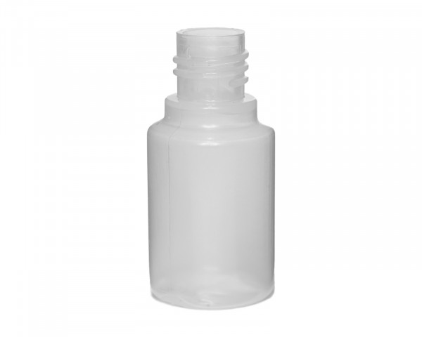 25 ml plastic bottle made of HD-LD PE with 18 mm thread