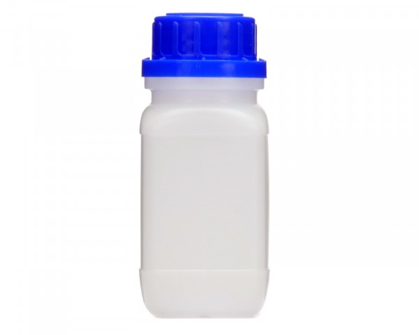 100 ml Wide neck bottle with screw cap, chemical bottle, laboratory bottle HDPE, natural colour