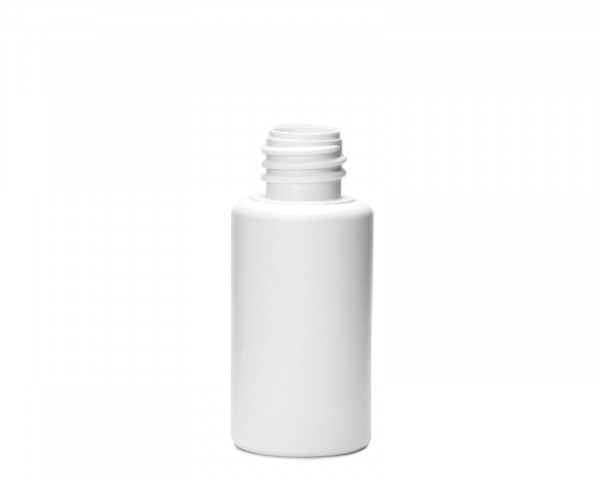 30 ml white HDPE Plastic Bottle with 18 mm thread