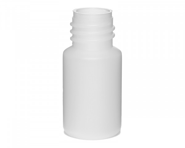10 ml Plastikflasche aus HDPE mit 18 mm Gewinde
