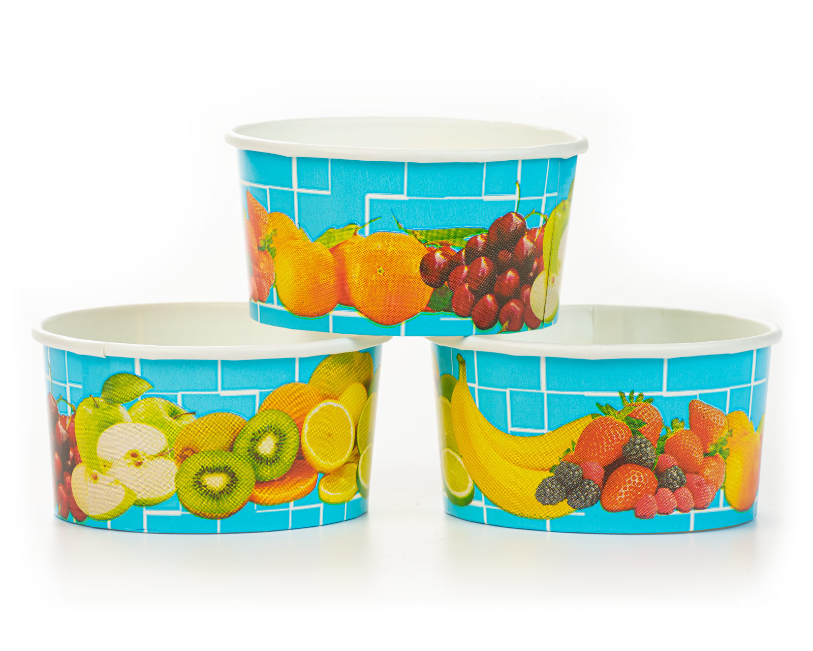 50 Eisbecher Früchte 580 ml B 500 Becher Eis Cup Ice 37016 