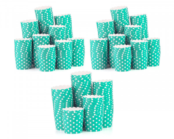 300x stabile Muffin-, Cupcakes Förmchen mit 140 ml Füllvolumen aus FSC Papier mit PET Beschichtung T