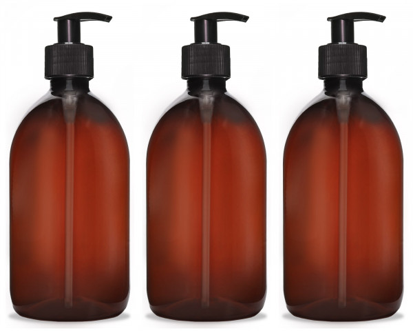 500 ml Seifenspender Cremespender nachfüllbar, Pumpspender f. Desinfektion, Lotions, Flüssigseife