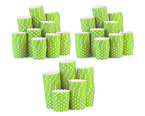 300x stabile Muffin-, Cupcakes Förmchen mit 140 ml Füllvolumen aus FSC Papier mit PET Beschichtung