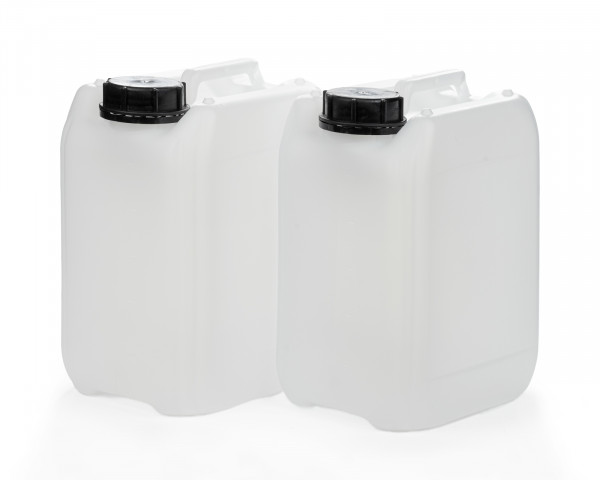 2x 5L canister empty HDPE, with closure, water canister, food safe