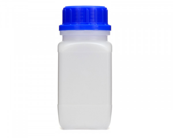 250 ml Wide neck bottle with screw cap, chemical bottle, laboratory bottle HDPE, natural colour