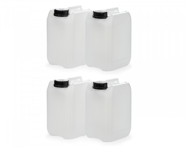 4x 5L Kanister leer aus HDPE, mit Verschluss, lebensmittelecht, Wasserkanister