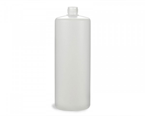 1000 ml round bottle with 25 mm thread made of HDPE