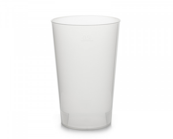 Returnable beaker (500 ml) made of extra shatterproof plastic